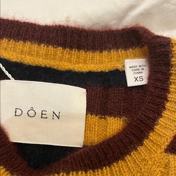 DÔEN Hyeres Cashmere Sweater in Carrington Stripe - Picture 5 of 10
